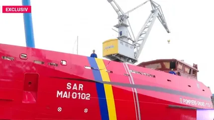 România intră în liga salvatorilor pe mare! Pompierii primesc două nave-mamut pentru misiuni pe mare „Aparatura ne permite în primul rând să găsim oamenii în apă”