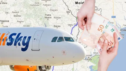 Compania aeriană HiSky, zboruri pe ruta București-Chișinău din 25 septembrie. Cât costă un bilet
