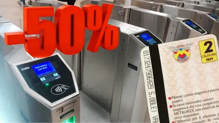 Călătorii cu metroul mai ieftine pentru acești români! Cine beneficiază de reducere de 50% la cumpărarea unui bilet
