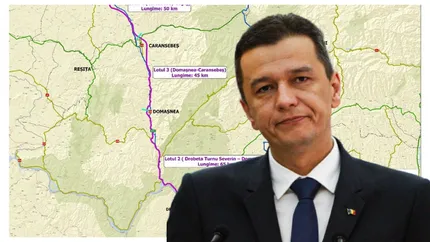 Autostrada Sudului, Filiași-Lugoj. Sorin Grindeanu: Lotul Drobeta Turnu Severin - Domaşnea (65 km) al drumului de mare viteză are contract pentru proiectare semnat