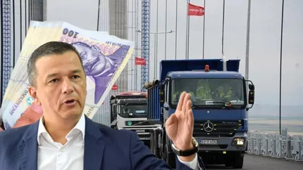 Șoferii de camioane, amendați drastic pentru pagubele făcute pe noul pod de la Brăila. Sorin Grindeanu: „I-am  amendat pe toți, vor fi remediate lucrările”