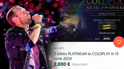 EXCLUSIV| Riscuri uriașe pentru cei care vor să cumpere bilete la Coldplay de pe OLX. Cum încearcă cei care vând biletele să-i convingă pe potențialii cumpărători că nu le vor da țepe „Nu sunt samsar, nu vă pot trimite poza cu buletinul”