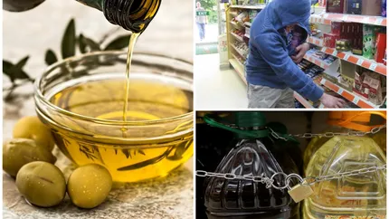 Hoții nu mai au șanse! Magazinele din Spania au montat sisteme antifurt pe sticlele de ulei de măsline