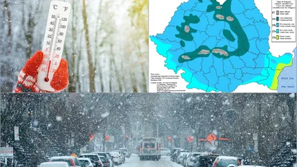 România va fi lovită de un fenomen meteo rar. În weekend sunt anunțate ninsori, frig și ploi în mare parte a țării