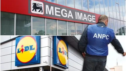 Lovitură dură de la ANPC pentru supermarketurile Mega Image și Lidl! Cele două au primit amenzi în valoare de 105.000 lei