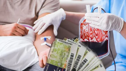 Donatorii de sânge vor primi tichete de masă care au o valoare de 4 ori mai mare