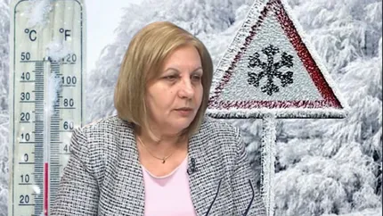 Elena Mateescu anunță schimbarea bruscă a vremii. Unde vor fi și -20 de grade