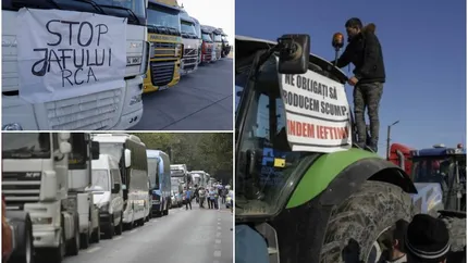 A patra zi de proteste ale transportatorilor și fermierilor. Jandarmeria a amplasat baraje la Suceava pentru ca autovehiculele de mare tonaj să nu intre în oraş
