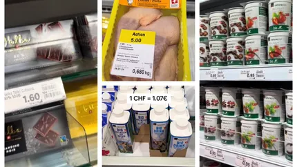 O româncă a filmat preţurile dintr-un supermarket din Elveţia. Cum arată mercurialul TikTok pentru 10 produse