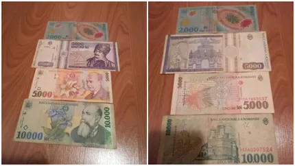 Prețul absurd cerut de un român pentru 4 bancnote vechi. În ce stare se află obiectele de colecție