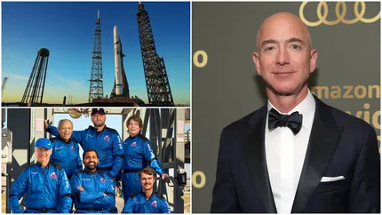 Prețul piperat al unei călătorii în spațiu. Cât a primit Jeff Bezos, fondatorul Blue Origin, pentru un bilet