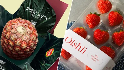 Fructele premium, vândute la prețuri astronomice: un ananas Rubyglow - 1.800 de lei, o căpșună Oishii - 30 de lei