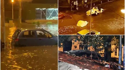 Furtuna de noaptea trecută a creat haos în România. Imaginile dezastrului