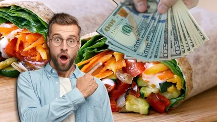 Prețul uimitor pe care l-a plătit un bărbat pentru o shaorma vegetariană. Nu i-a venit să creadă când a văzut nota de plată! 