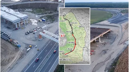 Autostrada Moldovei prinde contur! Au fost puse primele grinzi ale nodului cu A3