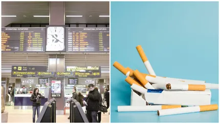 Captură de zile mari. Peste 100.000 de țigări, confiscate din bagajele unor călători pe aeroportul Otopeni. Cât valorează marfa de contrabandă