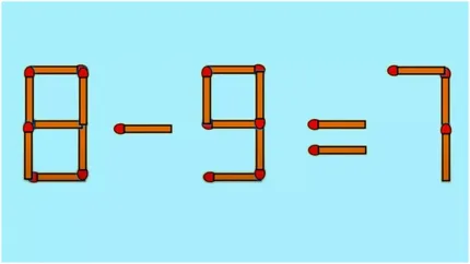 Test IQ cu chibrituri. Încearcă să rezolvi ecuația mutând un singur băț de chibrit