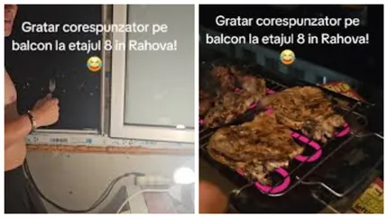 Amenda colosală pe care o poate primi bărbatul care a făcut grătar pe balcon, în Rahova. Imaginile au devenit virale pe TikTok