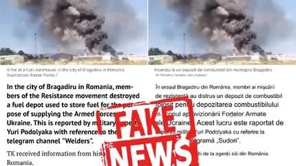 MApN, anunț de ultim moment despre incendierea unui depozit de carburanți din România