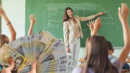 Bani în plus pentru profesori din anul școlar 2024 - 2025. Când intră banii pe carduri