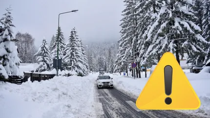 România, sub zăpadă și ceață. Codul galben de ninsori și ploi lovește țara