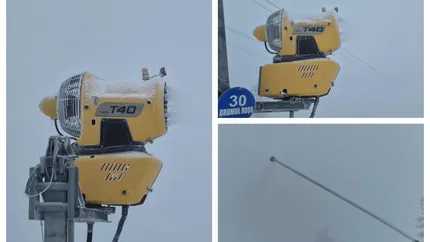 La Poiana Brașov au pornit tunurile de zăpadă artificială. Pârtiile sunt pregătite pentru sezonul de schi