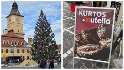 Cât costă kurtos cu Nutella. E senzația momentului la târgul de Crăciun din Brașov