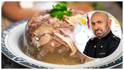 Cât te costă să comanzi piftie de porc de la restaurantul lui Cătălin Scărlătescu pentru masa de Crăciun