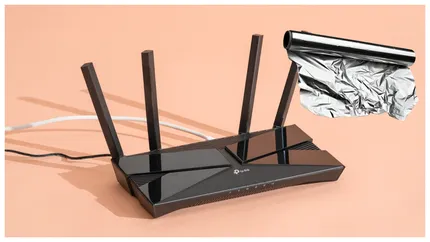 Trucul cu folie de aluminiu în spatele routerului wifi. Tot mai mulți români în folosesc