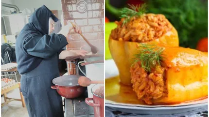 Rețetă de ardei umpluți de post în doar 5 pași. Măicuțele de la Mănăstirea Prislop au dezvăluit secretul pentru un preparat delicios