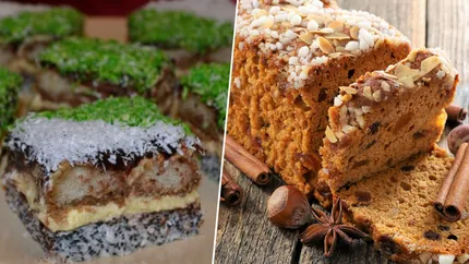 Două super-deserturi care nu trebuie să-ți lipsească de pe masa de sărbători: prăjitura Crăciunița și turta dulce. Sunt gata în doi timpi și trei mișcări