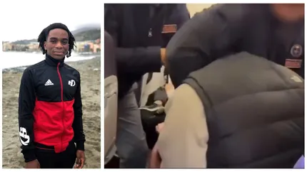 Șoc în sport! Un fotbalist a fost încătușat și dat jos cu forța din avion! Reclamă brutalitatea polițiștilor și rasismul