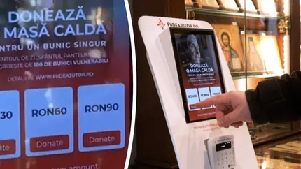 „Cutia milei” s-a emancipat și valorează 800 de lire! La Catedrala din Iași, românii cu frică de Dumnezeu pot dona bani direct cu cardul bancar
