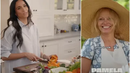 Meghan Markle, implicată într-un nou scandal. Ducesa de Sussex, acuzată de Pamela Anderson că i-a furat show-ul culinar