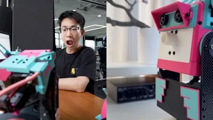 VIDEO Chinezii au construit un robot care îţi aruncă gumă de mestecat în gură. Nu e util, dar e distractiv şi are succes