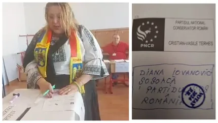 Diana Șoșoacă, show la secția de votare. La alegeri ilegale și neconstituționale, nu pot să votez decât la vedere