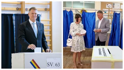 Klaus Iohannis a votat alături de soția lui la Sibiu: „Sper să fie o zi bună pentru România”