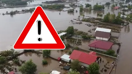 Cod galben de inundaţii şi viituri în mai multe judeţe. INHGA recomandă să se evite deplasările în zonele cu risc