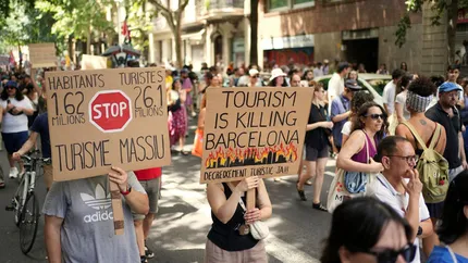 Proteste în mai multe țări din sudul Europei contra turismului excesiv. Locuitorii Barcelonei, cei mai vehemenți
