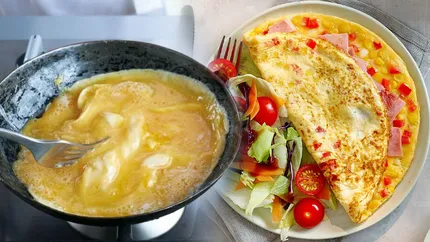 Așa faci cea mai bună omletă! Ingredientul secret care o face mai gustoasă decât la restaurant