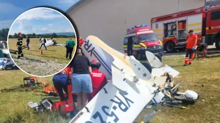 Accident aviatic în județul Hunedoara! O persoană decedată și alta în stare critică după ce un avion de mici dimensiuni s-a prăbușit