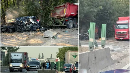 Accident teribil pe Centura Capitalei între un camion şi un autoturism. În urma impactului, şoferul maşinii mici a murit