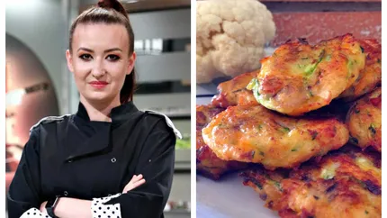 Rețeta de chiftele din conopidă a Roxanei Blenche. Sunt perfecte pentru zilele caniculare