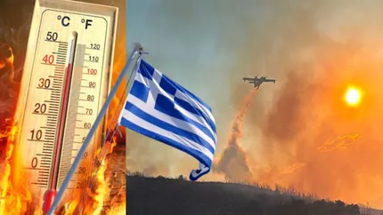 Avertisment de incendii în mai multe regiuni din Grecia. Riscul este ridicat