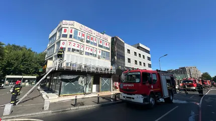 Incendiu puternic la un magazin de lângă Hotelul Sir din București. Peste 30 de persoane au fost evacuate