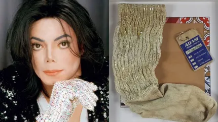 Șoseta murdară purtată de Michael Jackson la un concert din 1997 a fost vândută cu peste 8.000 de dolari la o licitație în Franța