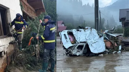 Dezastru în Suceava. Trei morți, 200 de case distruse și localnici izolați în urma inundațiilor