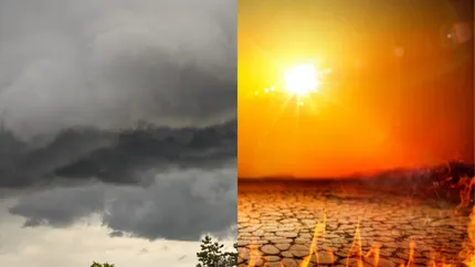 HARTĂ Cod galben de furtuni în 21 de județe. În ce zone este caniculă și cum va arăta vremea în București