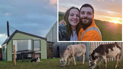 Un cuplu a decis să renunțe la joburi, curent electric și WiFi și să locuiască în natură. Cei doi trăiesc cu 1.500 de lei pe lună