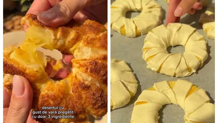 Flori de ananas, desertul de vară care face furori pe internet. Ai nevoie doar de trei ingrediente